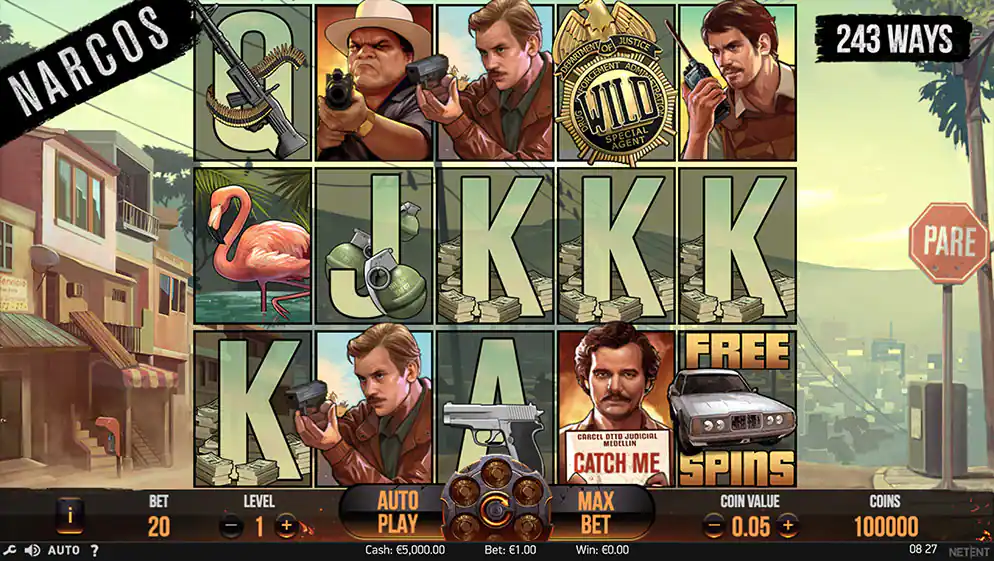 Narcos slot background