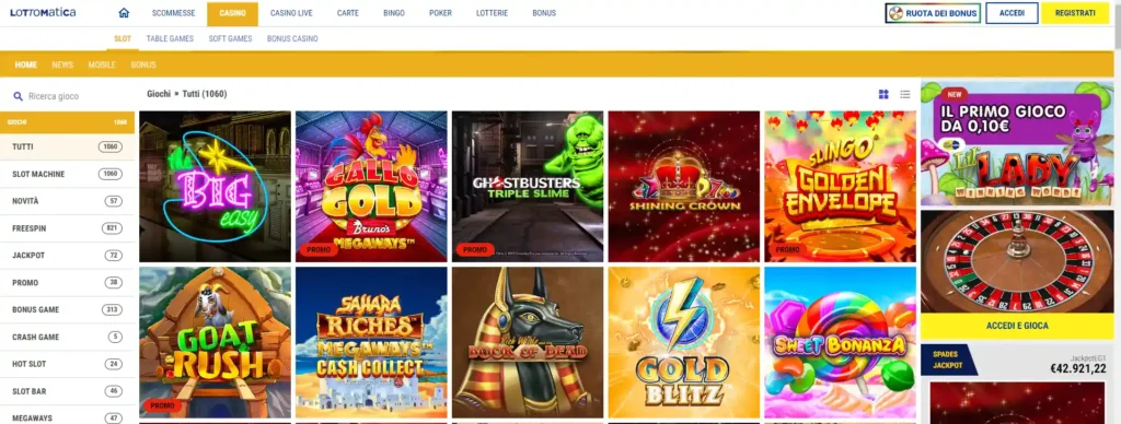 Slot online lottomatica