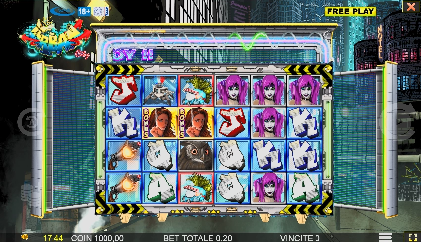 urban city schermata di gioco slot